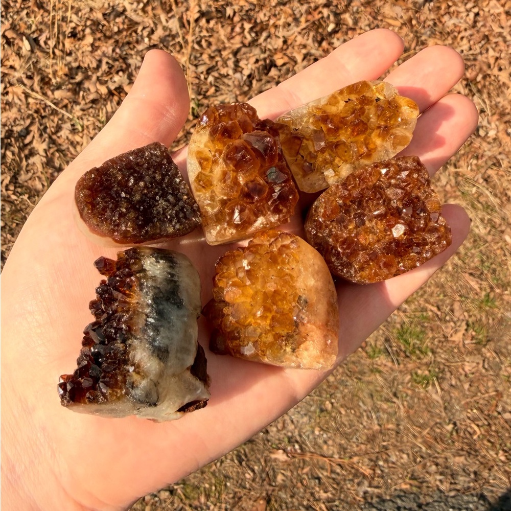 NEW! Citrine Golden Brown Geodes
